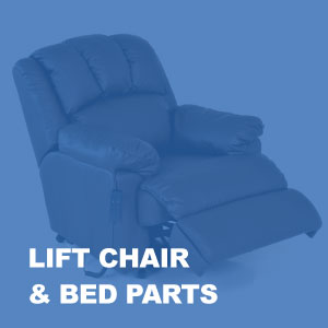Lift chair and bed part button